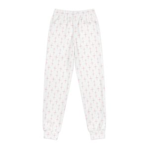 Youth Joggers with Abstract Cross Design | Trendy Kids' Loungewear, Casual Pants, Gift for Boys and Girls, Holiday Comfort, Everyday Style