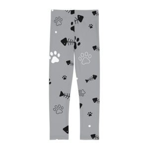 Kids' Fun Pet-Themed Leggings | Playful Animal Print Design, Perfect for Everyday Wear, Gifts, Play Dates, Animal Lovers, Casual Attire