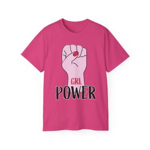 Empowering GRL POWER Unisex Ultra Cotton Tee, Feminist Shirt, Gift for Her, Women's Rights Apparel, Birthday Gift, Casual T-Shirt