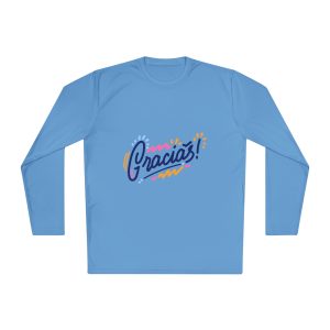 Gracias! Unisex Lightweight Long Sleeve Tee, Casual Wear, Gift for Her, Birthday Shirt, Spring Fashion Top