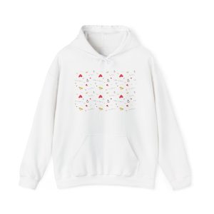 Cozy Floral Print Hoodie, Women's Casual Sweatshirt, Gift for Her, Spring Layering, Comfortable Fashion Apparel, Daily Wear