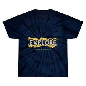 Unisex Tie Dye Explore Tee - Adventure Shirt, Casual Wear, Outdoor Apparel, Comfortable T-Shirt, Gift for Explorers, Nature Lover Tee
