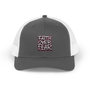 Faith Over Fear Snapback Trucker Cap | Inspirational Hat for Daily Motivation, Gifts for Friends, Affirmation Merch, Casual Wear, [...]