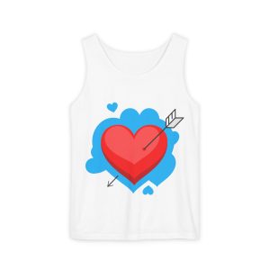 Heart Arrow Unisex Tank Top, Love Graphic Tee, Casual Summer Wear, Valentine's Day Gift, Cute Outfit for Couples