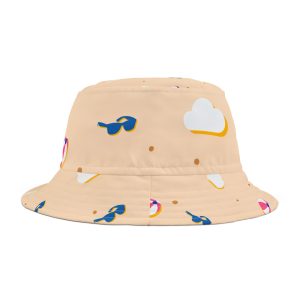 Beach Vibes Bucket Hat | Colorful Summer Accessory, Gift for Beach Lovers, Casual Outdoor Hat, Vacation Essential, Festival Headwear