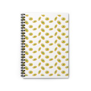 Cute Avocado Spiral Notebook - Perfect for School, Journaling, Gifts, Stationery, Back to School