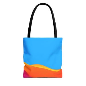 Vibrant Gradient Tote Bag - Colorful AOP Design, Beach Bag, Shopping Tote, Everyday Carry, Gift for Her, Travel Accessory